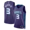 Maglia Charlotte Hornets Jordan Terry Rozier III 3 Statement Edition Swingman Viola - Uomo