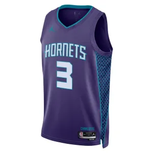 Maglia Charlotte Hornets Jordan Terry Rozier III 3 Statement Edition Swingman Viola - Uomo