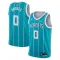 Maglia Charlotte Hornets Miles Bridges 0 Jordan Icon Edition Swingman Teal - Uomo