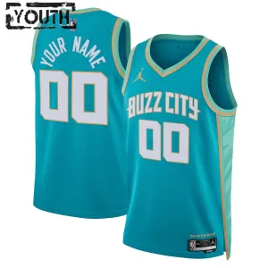 Maglia Charlotte Hornets Personalizzata City Edition 2023-24 Swingman Teal - Bambino