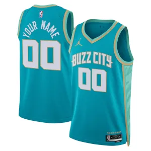 Maglia Charlotte Hornets Personalizzata City Edition 2023-24 Swingman Teal - Uomo