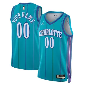 Maglia Charlotte Hornets Personalizzata Classic Edition 2023-24 Swingman Teal - Uomo