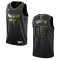 Maglia Charlotte Hornets Personalizzata Golden Edition Swingman Nero - Uomo