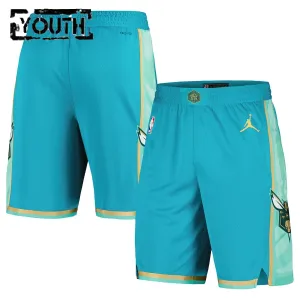 Pantaloncini Charlotte Hornets City Edition 2023-24 Swingman Teal - Bambino