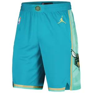 Pantaloncini Charlotte Hornets City Edition 2023-24 Swingman Teal - Uomo