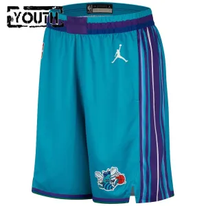 Pantaloncini Charlotte Hornets Classic Edition 2023-24 Swingman Teal - Bambino