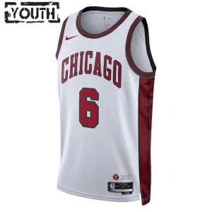 Maglia Chicago Bulls Alex Caruso 6 City Edition 2022-23 Swingman Bianco - Bambino