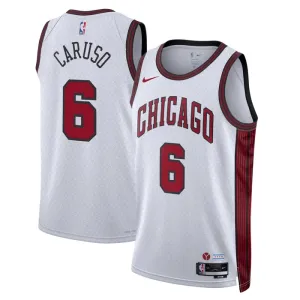 Maglia Chicago Bulls Alex Caruso 6 City Edition 2022-23 Swingman Bianco - Uomo