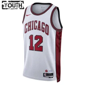 Maglia Chicago Bulls Ayo Dosunmu 12 City Edition 2022-23 Swingman Bianco - Bambino
