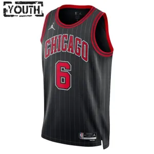 Maglia Chicago Bulls Jordan Alex Caruso 6 Statement Edition Swingman Nero - Bambino