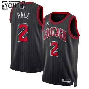 Maglia Chicago Bulls Jordan Lonzo Ball 2 Statement Edition Swingman Nero - Bambino