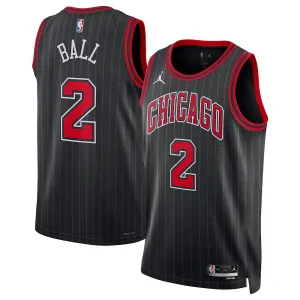Maglia Chicago Bulls Jordan Lonzo Ball 2 Statement Edition Swingman Nero - Uomo