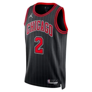 Maglia Chicago Bulls Jordan Lonzo Ball 2 Statement Edition Swingman Nero - Uomo
