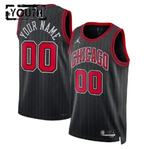 Maglia Chicago Bulls Jordan Personalizzata Statement Edition Swingman Nero - Bambino