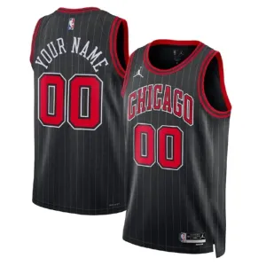 Maglia Chicago Bulls Jordan Personalizzata Statement Edition Swingman Nero - Uomo
