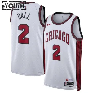 Maglia Chicago Bulls Lonzo Ball 2 City Edition 2022-23 Swingman Bianco - Bambino