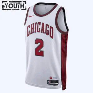 Maglia Chicago Bulls Lonzo Ball 2 City Edition 2022-23 Swingman Bianco - Bambino