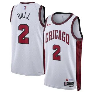 Maglia Chicago Bulls Lonzo Ball 2 City Edition 2022-23 Swingman Bianco - Uomo