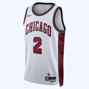 Maglia Chicago Bulls Lonzo Ball 2 City Edition 2022-23 Swingman Bianco - Uomo
