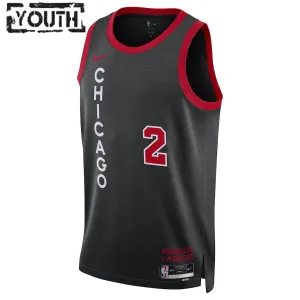 Maglia Chicago Bulls Lonzo Ball City Edition 2023-24 Swingman Nero - Bambino