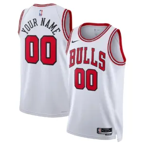 Maglia Chicago Bulls Personalizzata Association Edition Swingman Bianco - Uomo