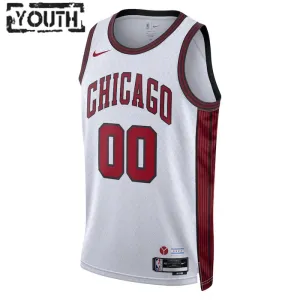 Maglia Chicago Bulls Personalizzata City Edition 2022-23 Swingman Bianco - Bambino