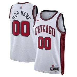 Maglia Chicago Bulls Personalizzata City Edition 2022-23 Swingman Bianco - Uomo