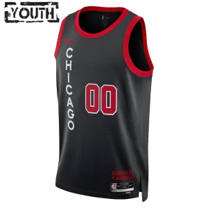 Maglia Chicago Bulls Personalizzata City Edition 2023-24 Swingman Nero - Bambino