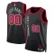 Maglia Chicago Bulls Personalizzata City Edition 2023-24 Swingman Nero - Uomo