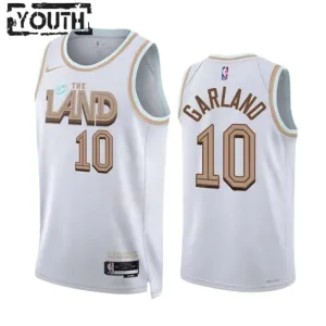 Maglia Cleveland Cavaliers Darius Garland 10 City Edition 2022-23 Swingman Bianco - Bambino Maglia Cleveland Cavaliers Darius Garland 10 City Edition 2022-23 Swingman Bianco - Bambino