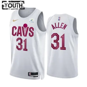 Maglia Cleveland Cavaliers Jarrett Allen 31 Association Edition Swingman Bianco - Bambino Maglia Cleveland Cavaliers Jarrett Allen 31 Association Edition Swingman Bianco - Bambino