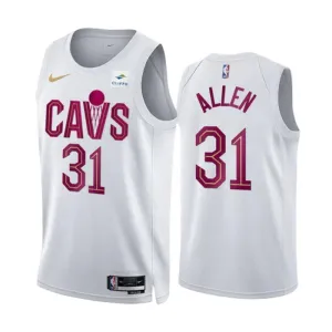 Maglia Cleveland Cavaliers Jarrett Allen 31 Association Edition Swingman Bianco - Uomo Maglia Cleveland Cavaliers Jarrett Allen 31 Association Edition Swingman Bianco - Uomo