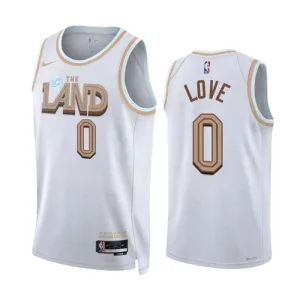 Maglia Cleveland Cavaliers Kevin Love 0 City Edition 2022-23 Swingman Bianco - Uomo Maglia Cleveland Cavaliers Kevin Love 0 City Edition 2022-23 Swingman Bianco - Uomo