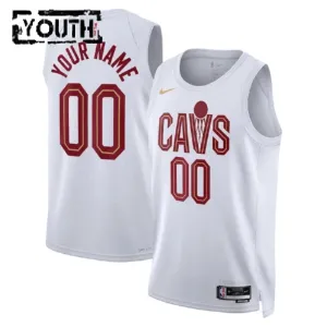 Maglia Cleveland Cavaliers Personalizzata Association Edition Swingman Bianco - Bambino