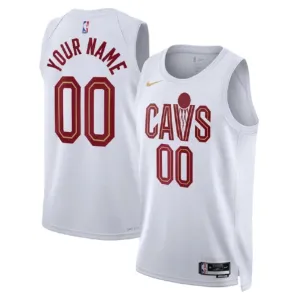 Maglia Cleveland Cavaliers Personalizzata Association Edition Swingman Bianco - Uomo