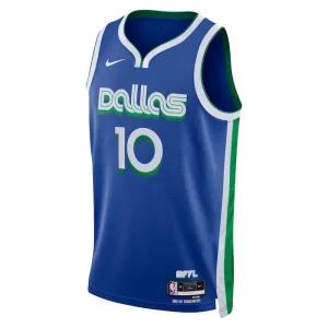 Maglia Dallas Mavericks Dorian Finney-Smith 10 City Edition 2022-23 Swingman Blu - Uomo