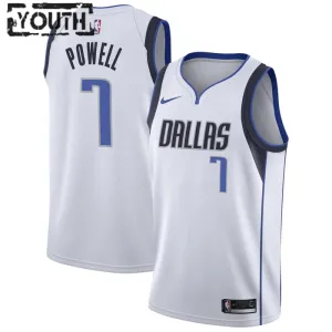 Maglia Dallas Mavericks Dwight Powell 7 Association Edition Swingman Bianco - Bambino