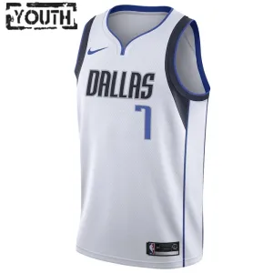 Maglia Dallas Mavericks Dwight Powell 7 Association Edition Swingman Bianco - Bambino