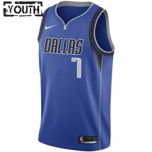 Maglia Dallas Mavericks Dwight Powell 7 Icon Edition Swingman - Bambino