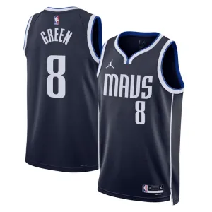 Maglia Dallas Mavericks Jordan Josh Green 8 Statement Edition Swingman Navy - Uomo