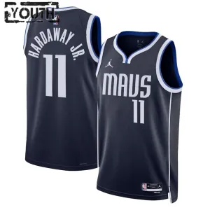 Maglia Dallas Mavericks Jordan Tim Hardaway JR 11 Statement Edition Swingman Navy - Bambino