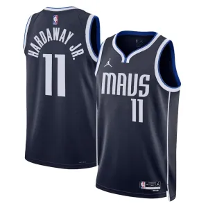 Maglia Dallas Mavericks Jordan Tim Hardaway JR 11 Statement Edition Swingman Navy - Uomo