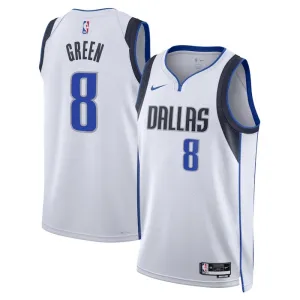 Maglia Dallas Mavericks Josh Green 8 Association Edition Swingman Bianco - Uomo
