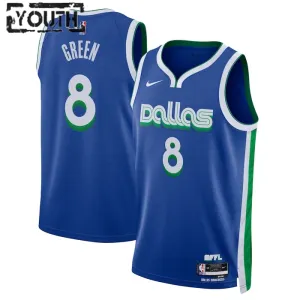 Maglia Dallas Mavericks Josh Green 8 City Edition 2022-23 Swingman Blu - Bambino