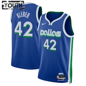 Maglia Dallas Mavericks Maximilian Kleber 42 City Edition 2022-23 Swingman Blu - Bambino