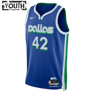 Maglia Dallas Mavericks Maximilian Kleber 42 City Edition 2022-23 Swingman Blu - Bambino