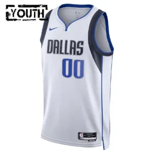 Maglia Dallas Mavericks Personalizzata Association Edition Swingman Bianco - Bambino