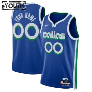 Maglia Dallas Mavericks Personalizzata City Edition 2022-23 Swingman Blu - Bambino