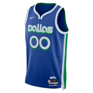 Maglia Dallas Mavericks Personalizzata City Edition 2022-23 Swingman Blu - Uomo
