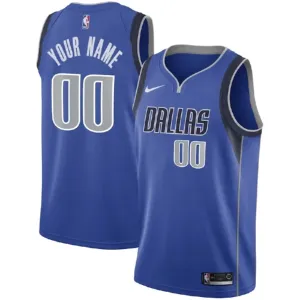Maglia Dallas Mavericks Personalizzata Icon Edition Swingman Blu - Uomo